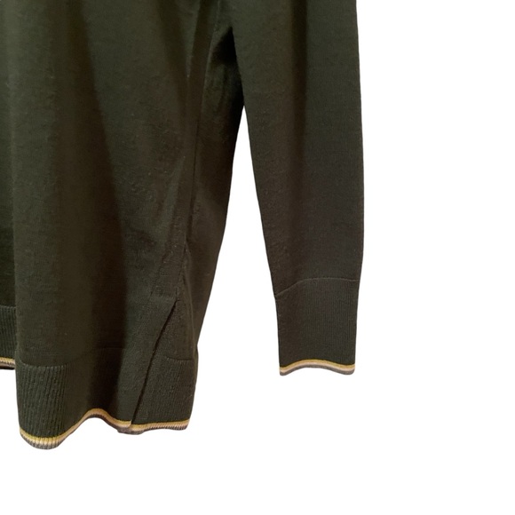 Banana Republic Women’s 100% Merino Wool Sweater Crew Neck Green Small Soft - Picture 7 of 8